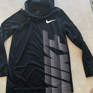 Nike Black and White Kids Hoodie